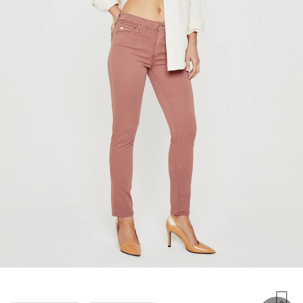 AG The Prima Cigarette leg Dusty Blush jeans size 26R